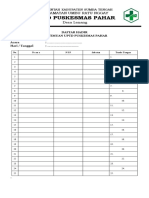 Daftar Hadir RTM