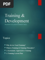 Training and Development3