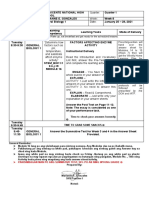 Parents/guardian Will Hand Over The Answer Sheet For Modules 14 To 15 (Week 7) Then Will Get The Weekly Home Learning Plan For Module 16 (Week 8)