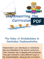 Implementing Curriculum