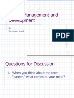 Career Management and Development: by Khursheed Yusuf