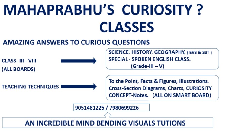 Curiosity Classes for Grades III-VIII | PDF