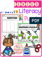 Free Math and Literacy Puzzles