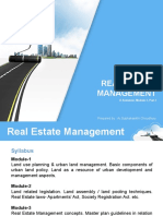 Real Estate Management: Prepared By: Ar - Subhakankhi Choudhury