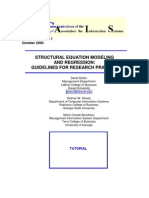 Sem and Regression - Guidelines For Research Practice Gefen, Straub & Bodreau