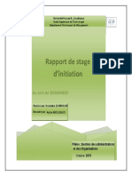 Rapport de Stage