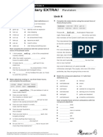 Vocabulary EXTRA NI 4 Units 5 6 Revision