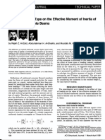 Effect of Loading Type On The Effective Moment of Inertia of Reinforced Concrete Beams