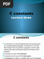 C Constants 3