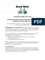 Press Release - Bicycle World