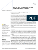 Healthcare: Older Adults' Avoidance of Public Transportation After The Outbreak of COVID-19: Korean Subway Evidence