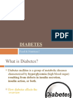 Diabetes: Food & Nutrition I