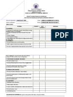 Sample Template For Kumustahan Sa Paaralan