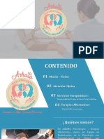 PORTAFOLIO DE SERVICIOS ARAΨA CLINICA PSICOTERAPEUTA