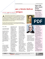 Simón Rodríguez y Simón Bolívar Eran Grandes Amigos (Parte I)