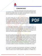 Comunicado de Repudio Bloque Forja-Todos Concejo del Municipio de Río Grande