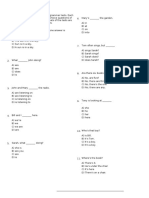 Elementary English Grammar Test 1