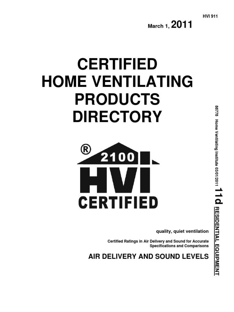 Hvi Certified Erv Duct Flow Ventilation Architecture