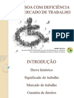 Pessoa com deficiência e o mercado de trabalho