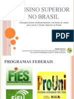 Financiamento Ensino Superior no Brasil