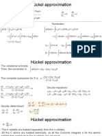 Hückel Approximation: The Variational Principle