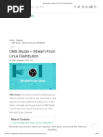 OBS Studio - Stream From Linux Distribution