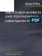 Victor Pan Structured Matrix 2001