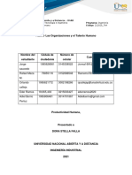 Productividad Humana Fase 2 - Grupo - 50