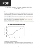 TimeSeries SARIMA