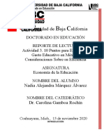 10 Puntos para Entender El Gasto Educativo en México: Consideraciones Sobre Su Eficiencia