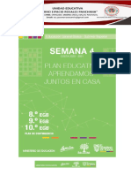 Agenda de La Semana 4 Octavo, Noveno, Décimo