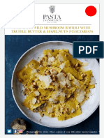 Porcini & Wild Mushroom Ravioli With Truffle Butter & Hazelnuts (Vegetarian)