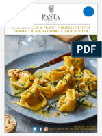 Lobster, crab and prawn tortelloni with samphire and sage butter