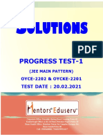 Olutions: Progress Test-1