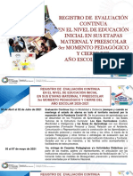 Registro de Evaluación Continua 3er Momento Pedagógico en El Nivel de Educación Inicial