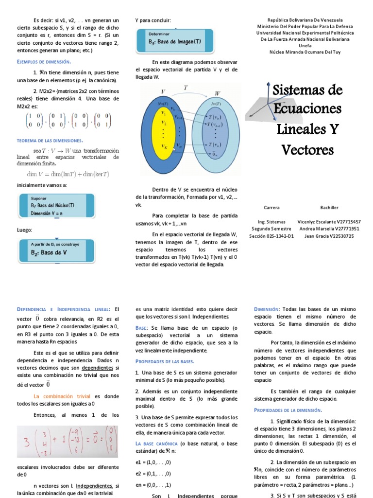 Álgebra Lineal | PDF | Espacio vectorial | Base (álgebra lineal)