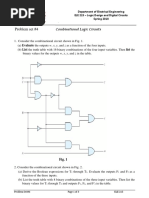 Problem Set #4: Combinational Logic Circuits