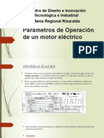 Parametros de Operacion de Un Motor Eléctrico