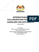 International Collaboration Fund (Icf) Guideline For Applicants