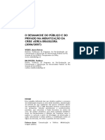 O desmanche do público e do privado na midiatização da crise aérea brasileira 2006 2007