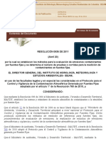 Resolucion-935-De-2011-Metodos para La Evaluacion de Emisiones Contaminantes Por Fuentes Fijas