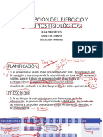 Prescripción Del Ejercicio y Principios Fisiológicos