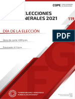 Reporte Del JNE Sobre Elecciones Generales 2021