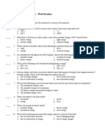 Kinetic and Potential Energy - Web Practice