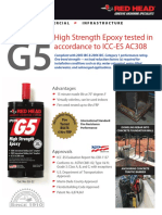 Epcon: High Strength Epoxy Tested in Accordance To ICC-ES AC308