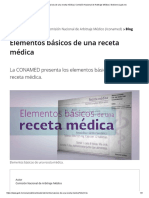 Elementos Básicos de Una Receta Médica - Comisión Nacional de Arbitraje Médico - Gobierno - Gob - MX