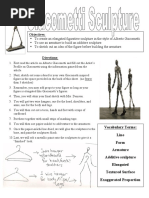 giacometti sculpture handout