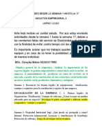 Actividades Desde La Semana 1 Hasta La 17