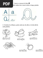 Letra P en Sus 4 Formas | PDF
