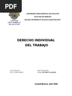 Ugma Derecho Laboral Derecho Individual Del Trabajo